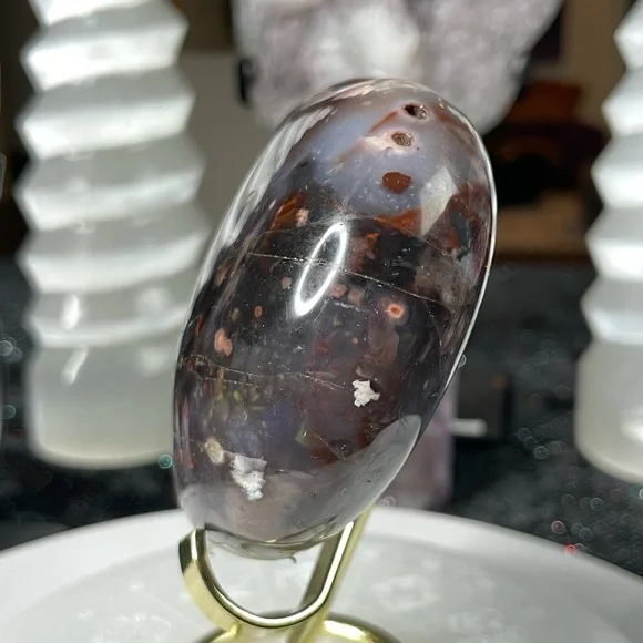 Violet Agate Heart- VAH5